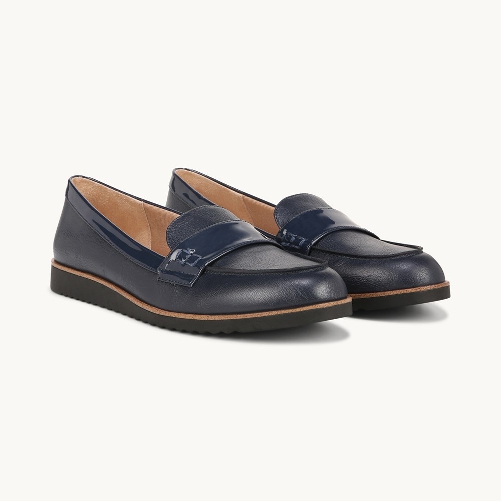 LifeStride Womens Zee Loafer Navy Blue | Size 11 M | NWOB